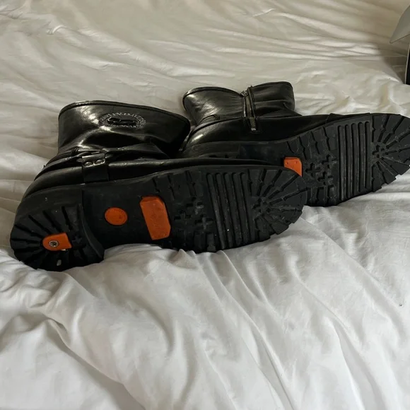 Harley-Davidson Men's Black Leather Riding Boots - Picture 5 of 6